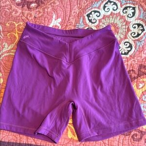 Alphalete Purple Bike Shorts Stretchy Performance Fabric
